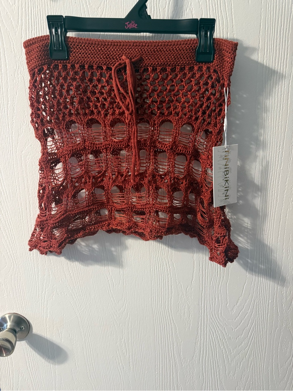 TiniBikini Rust Crochet Swim Cover-Up
